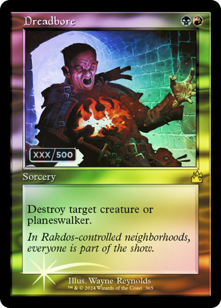 Dreadbore (Retro) (Serialized) [Ravnica Remastered] | Grognard Games
