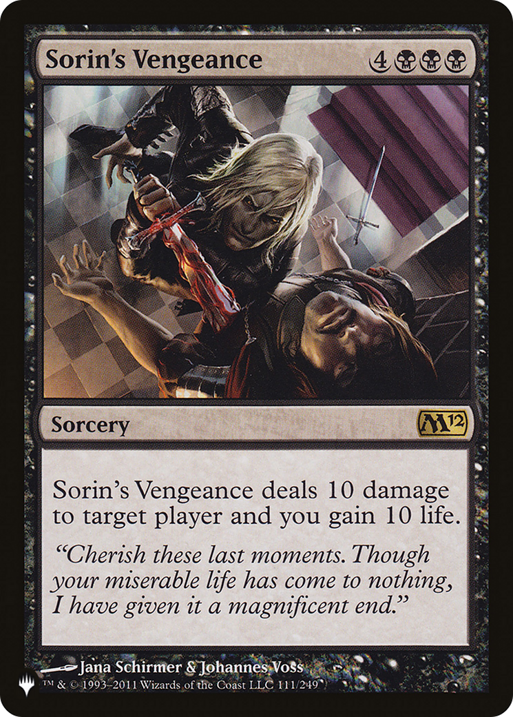 Sorin's Vengeance [The List] | Grognard Games