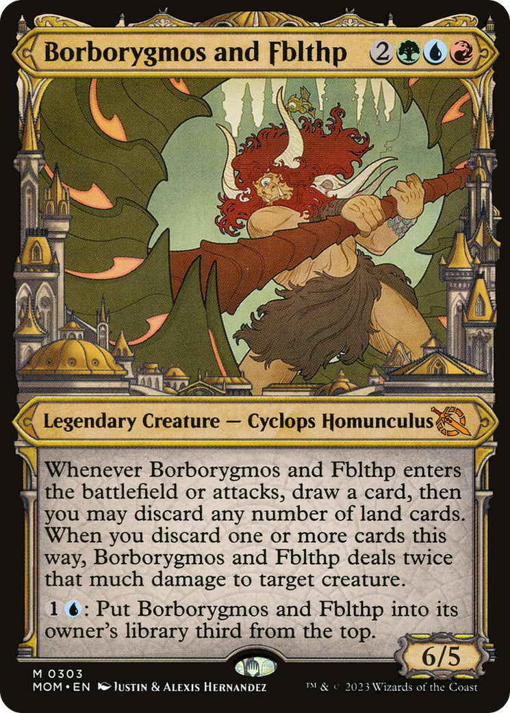 Borborygmos and Fblthp (Showcase Planar Booster Fun) [March of the Machine] | Grognard Games