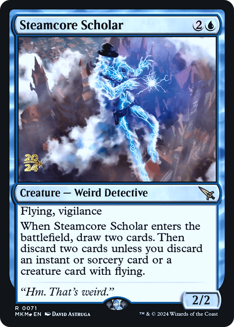 Steamcore Scholar [Murders at Karlov Manor Prerelease Promos] | Grognard Games