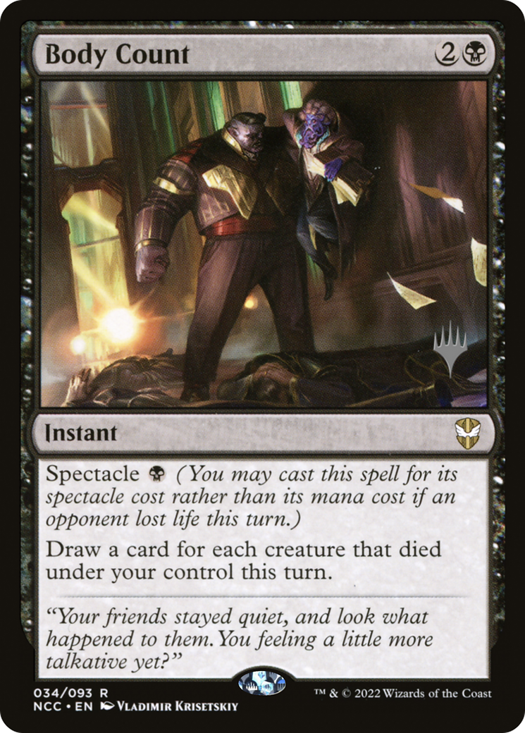 Body Count (Promo Pack) [Streets of New Capenna Commander Promos] | Grognard Games