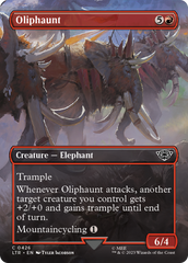 Oliphaunt (Borderless Alternate Art) [The Lord of the Rings: Tales of Middle-Earth] | Grognard Games