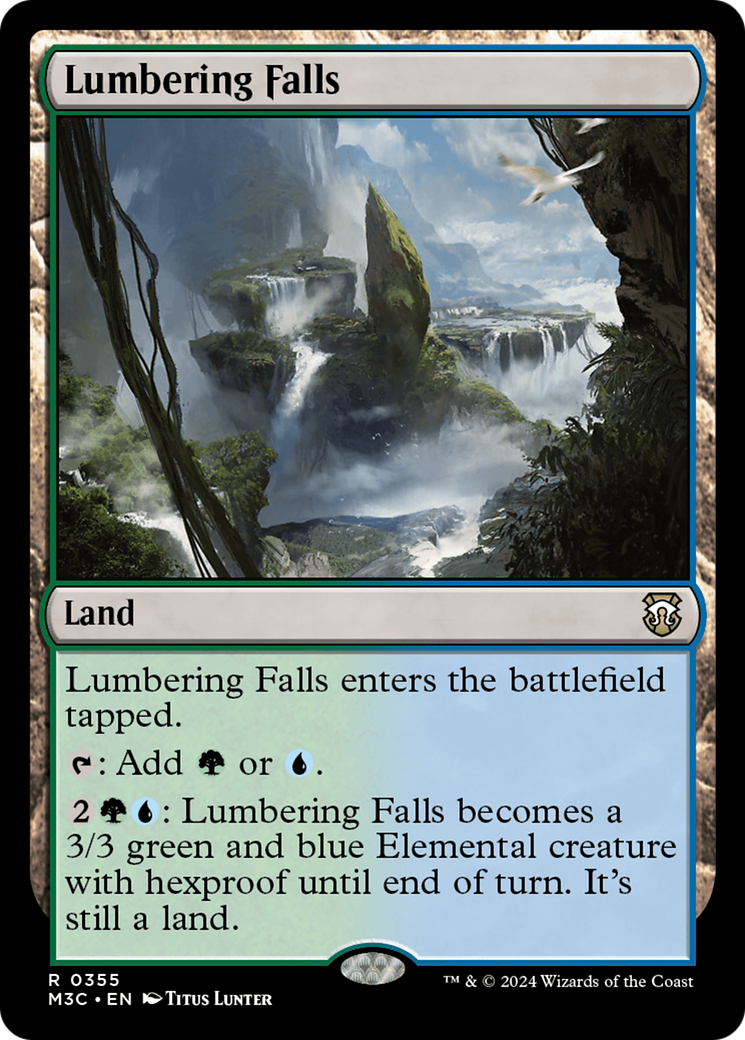 Lumbering Falls (Ripple Foil) [Modern Horizons 3 Commander] | Grognard Games