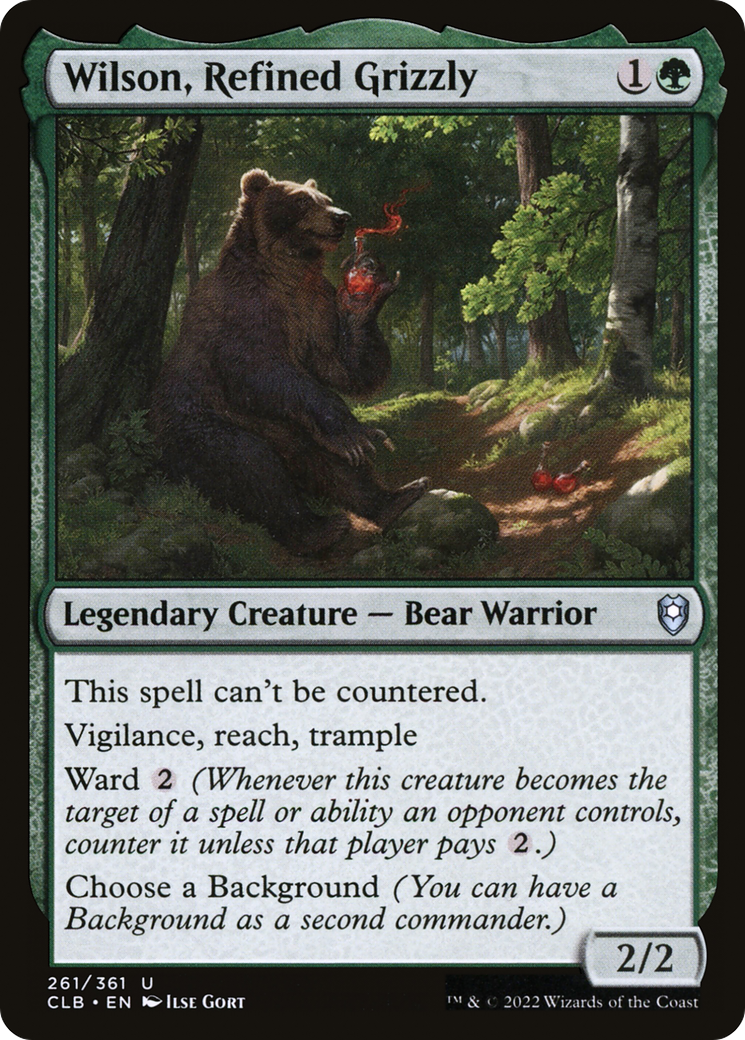 Wilson, Refined Grizzly [Commander Legends: Battle for Baldur's Gate] | Grognard Games