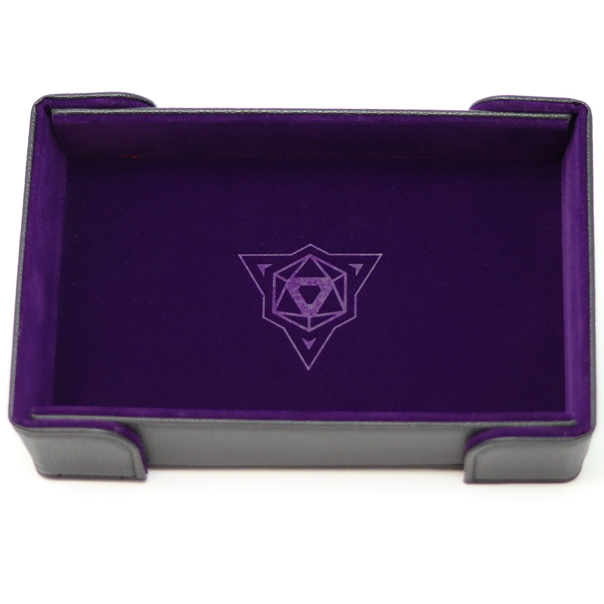 Die Hard Dice Magnetic Rectangle Tray - Purple Velvet | Grognard Games