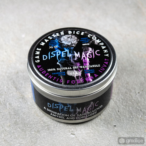 Dispel Magic Gaming Candle | Grognard Games