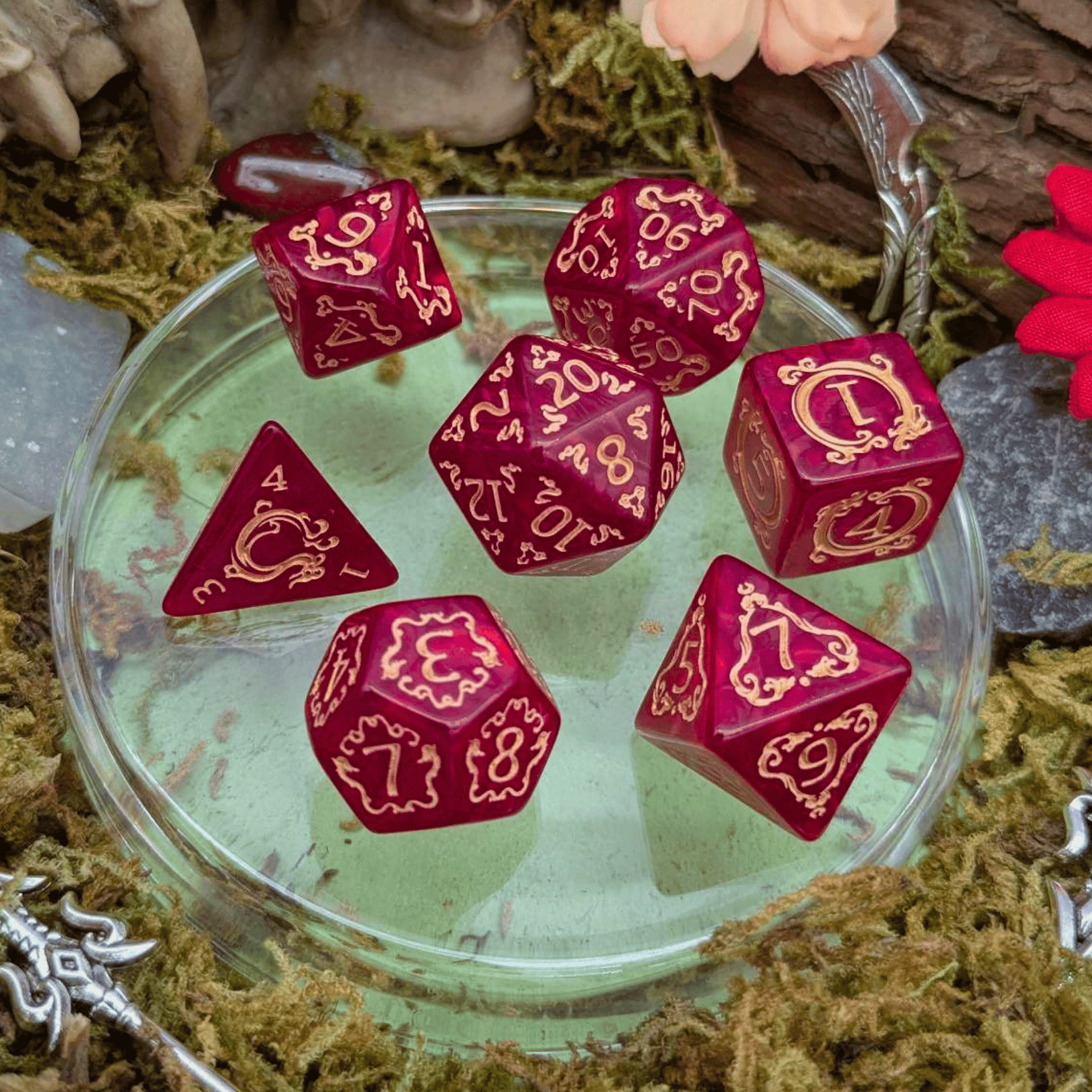 Dragon Red Dice Set | Grognard Games