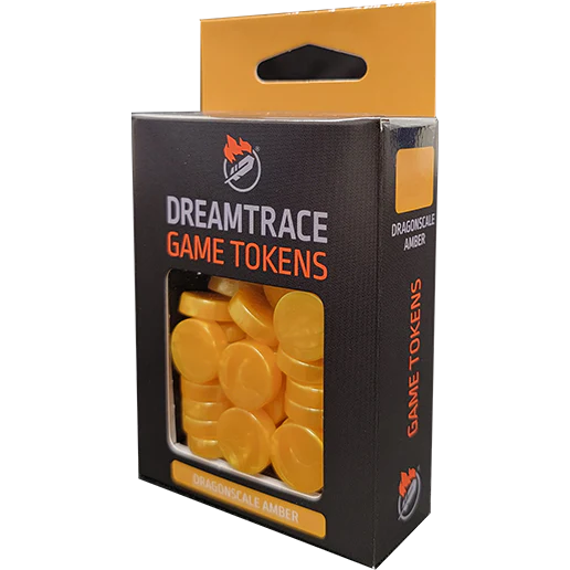 DREAMTRACE GAMING TOKENS Dragonscale Amber | Grognard Games