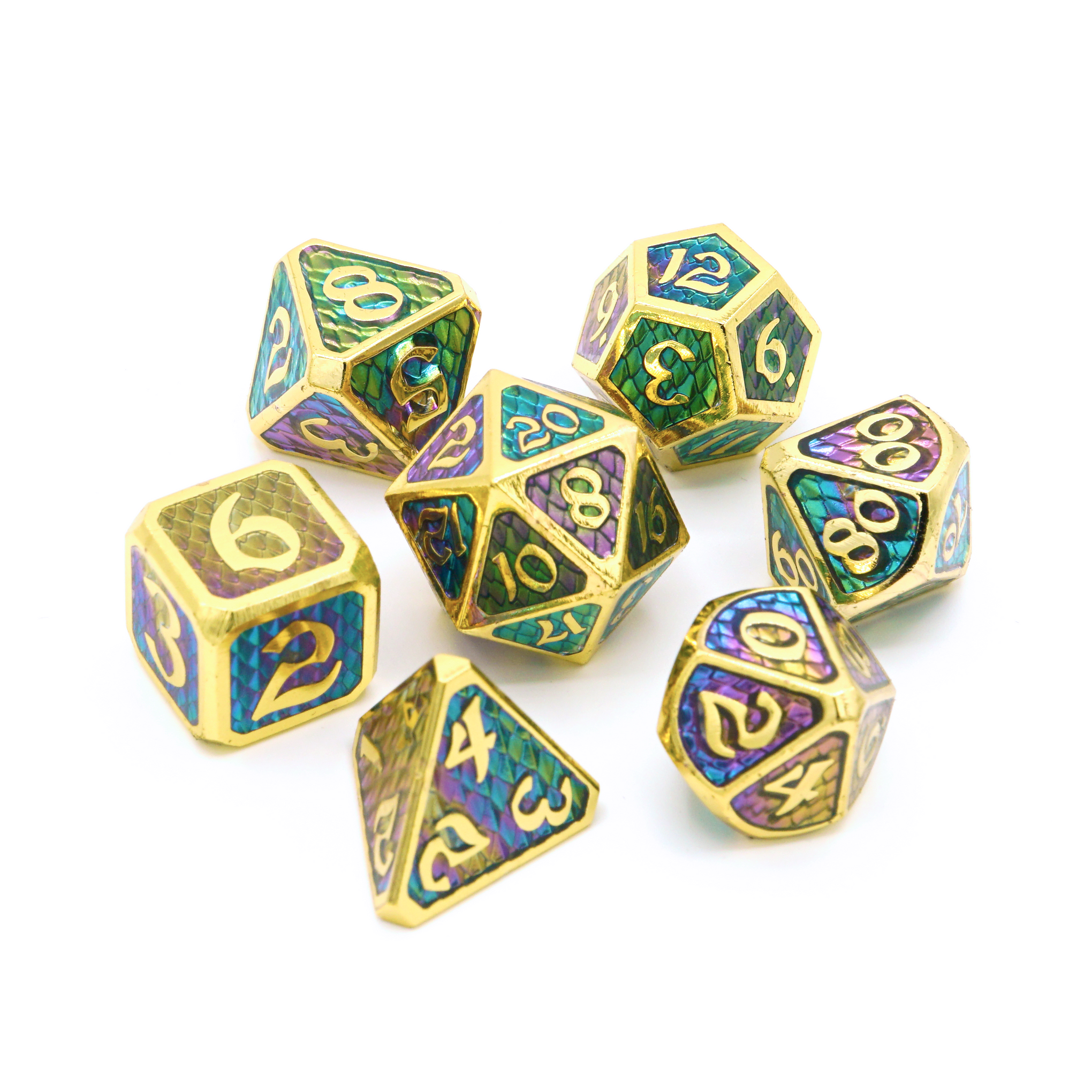Die Hard Dice 7 Piece RPG set - Drakona Khaos Hemera | Grognard Games