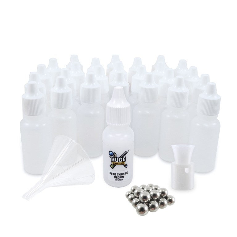 Huge Miniatures Dropper Bottles Transfer Kit w/ Rustproof Agitators | Grognard Games