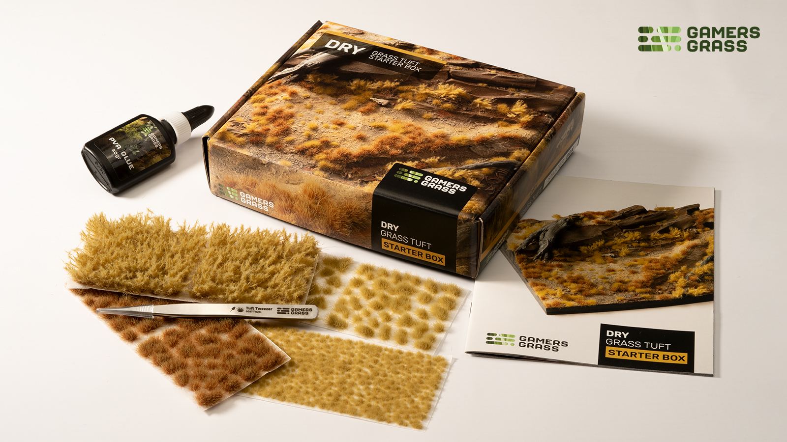 Gamers Grass: Dry Grass Tuft Starter Box | Grognard Games