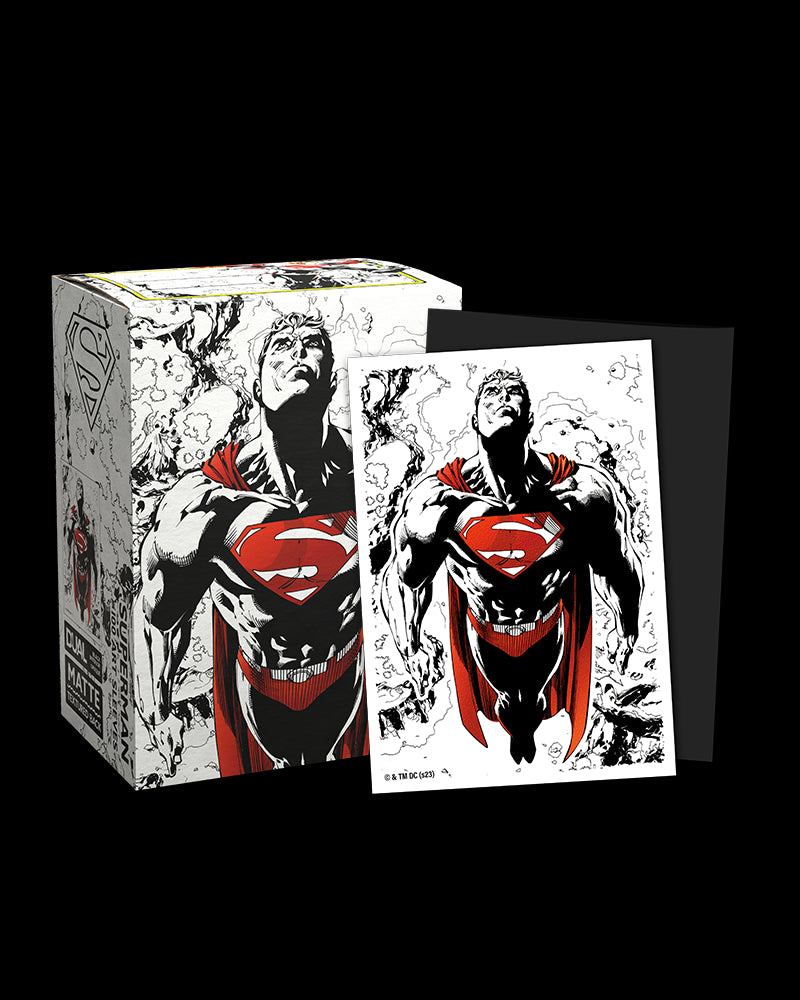 Superman Core (Red/White) - Dual Art Sleeves - Standard Size | Grognard Games