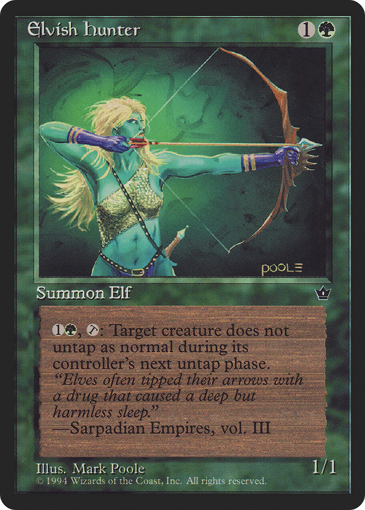 Elvish Hunter (Mark Poole) [Fallen Empires] | Grognard Games