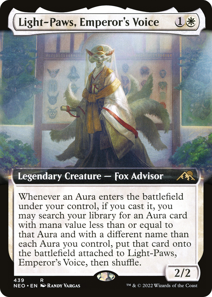Light-Paws, Emperor's Voice (Extended Art) [Kamigawa: Neon Dynasty] | Grognard Games