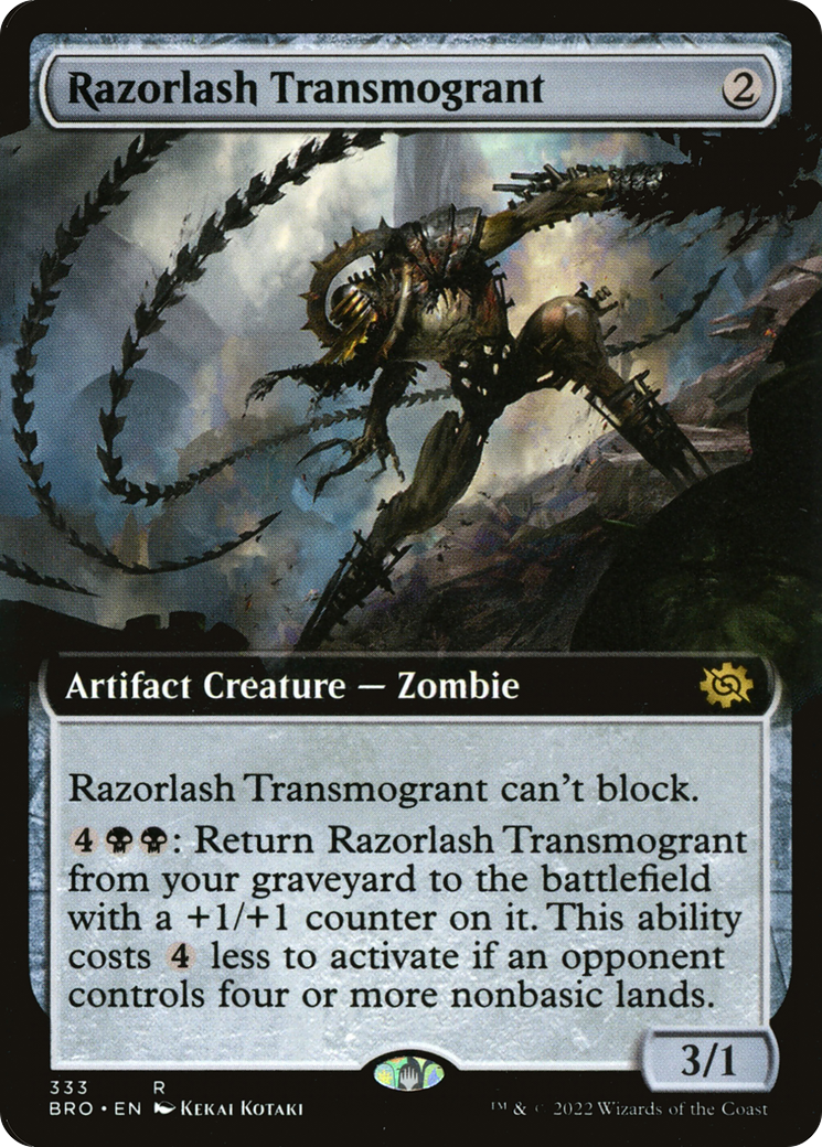 Razorlash Transmogrant (Extended Art) [The Brothers' War] | Grognard Games