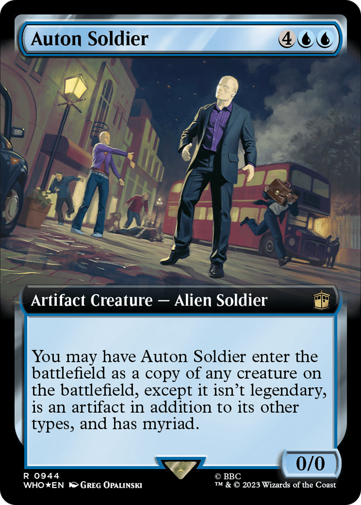 Auton Soldier (Extended Art) (Surge Foil) [Doctor Who] | Grognard Games