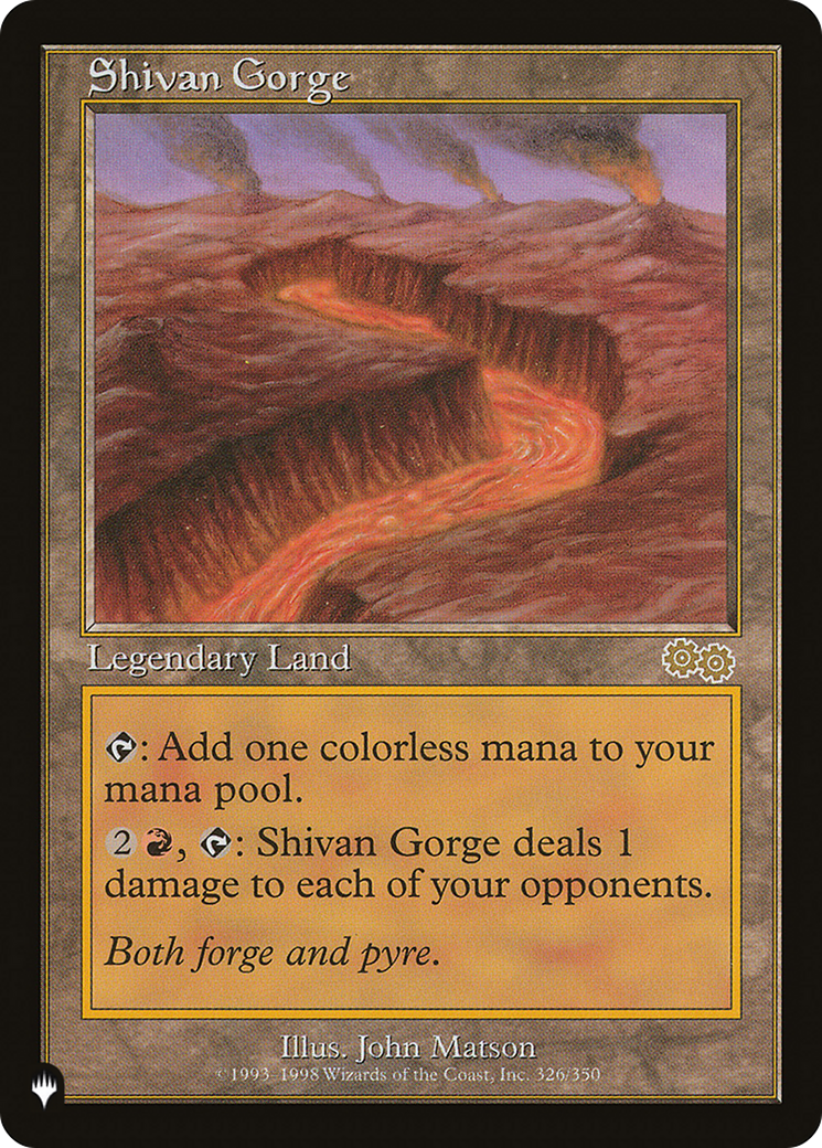 Shivan Gorge [The List] | Grognard Games