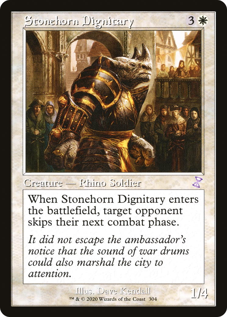 Stonehorn Dignitary (Timeshifted) [Time Spiral Remastered] | Grognard Games
