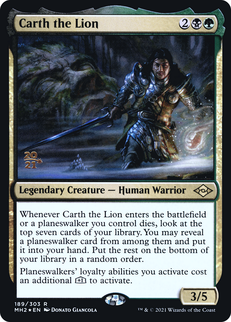 Carth the Lion [Modern Horizons 2 Prerelease Promos] | Grognard Games