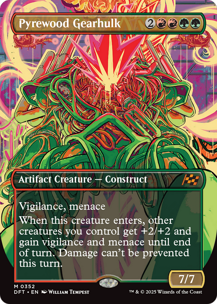 Pyrewood Gearhulk (Borderless) [Aetherdrift] | Grognard Games