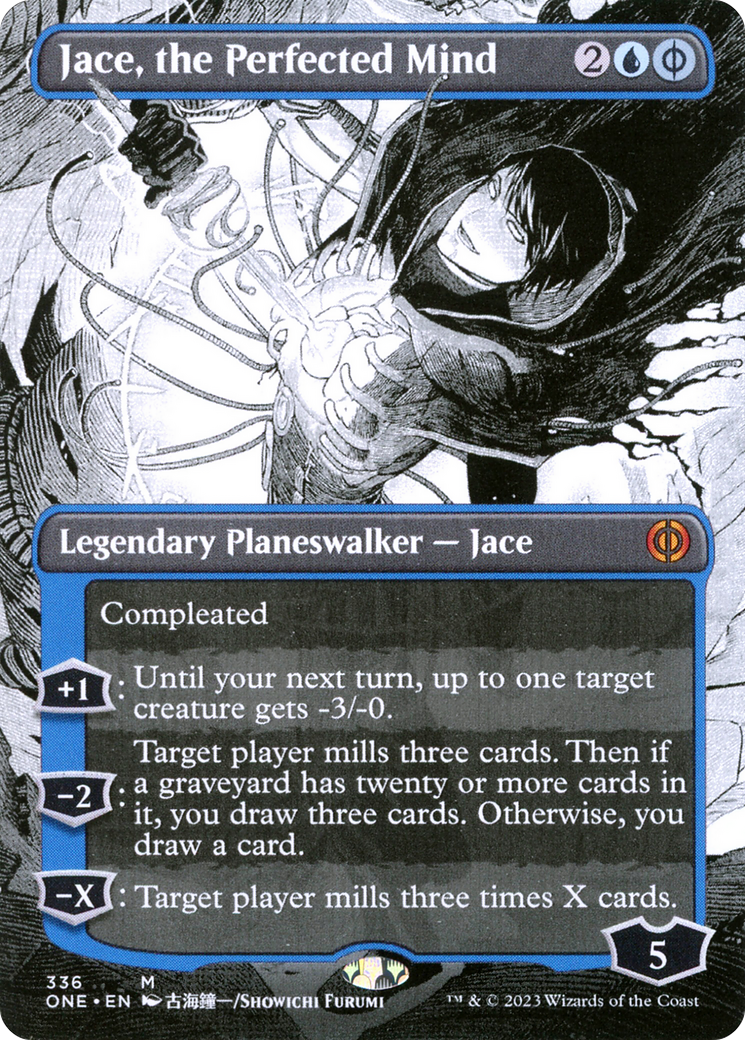 Jace, the Perfected Mind (Borderless Manga) [Phyrexia: All Will Be One] | Grognard Games