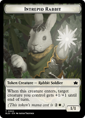 Bat // Intrepid Rabbit Double-Sided Token [Bloomburrow Tokens] | Grognard Games