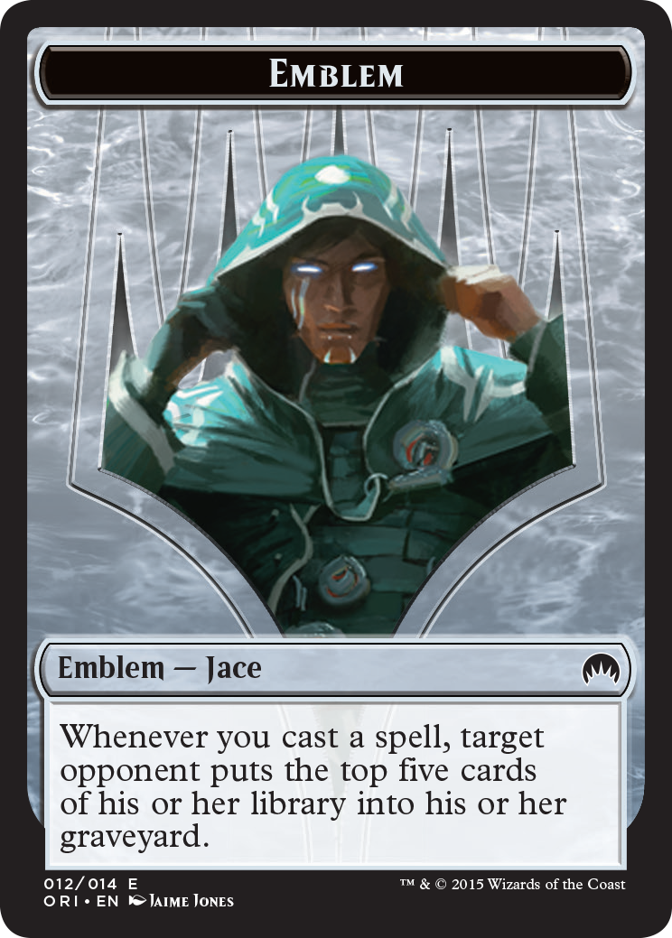 Pest // Jace, Telepath Unbound Emblem Double-Sided Token [Secret Lair: From Cute to Brute Tokens] | Grognard Games