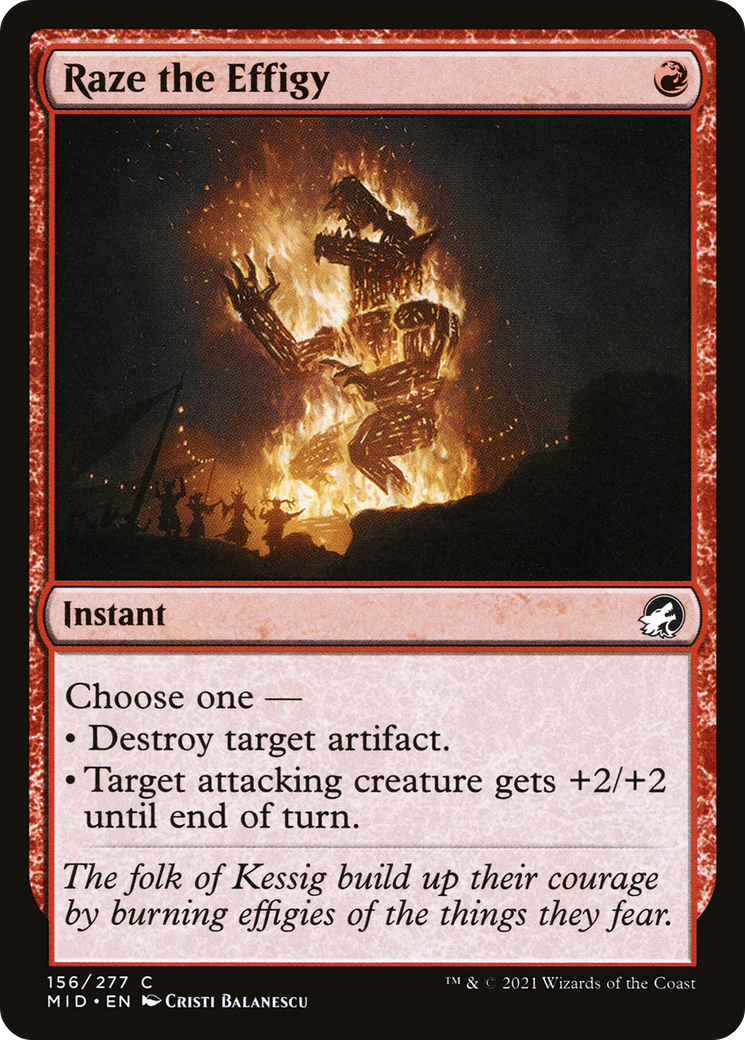 Raze the Effigy [Innistrad: Midnight Hunt] | Grognard Games