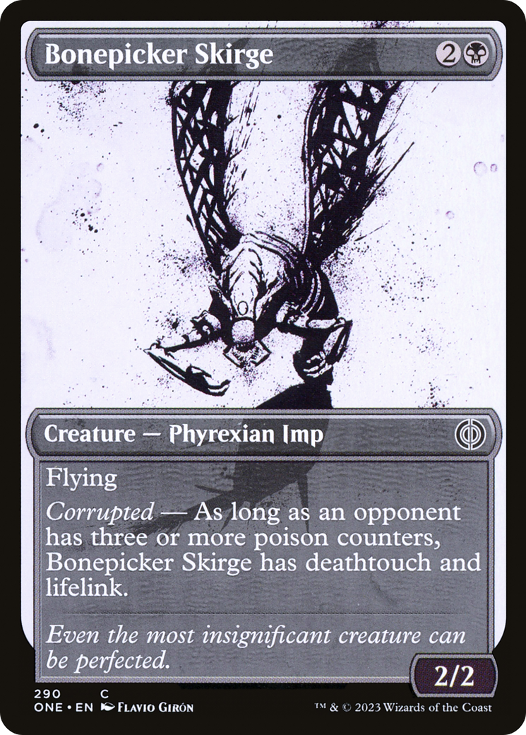 Bonepicker Skirge (Showcase Ichor) [Phyrexia: All Will Be One] | Grognard Games