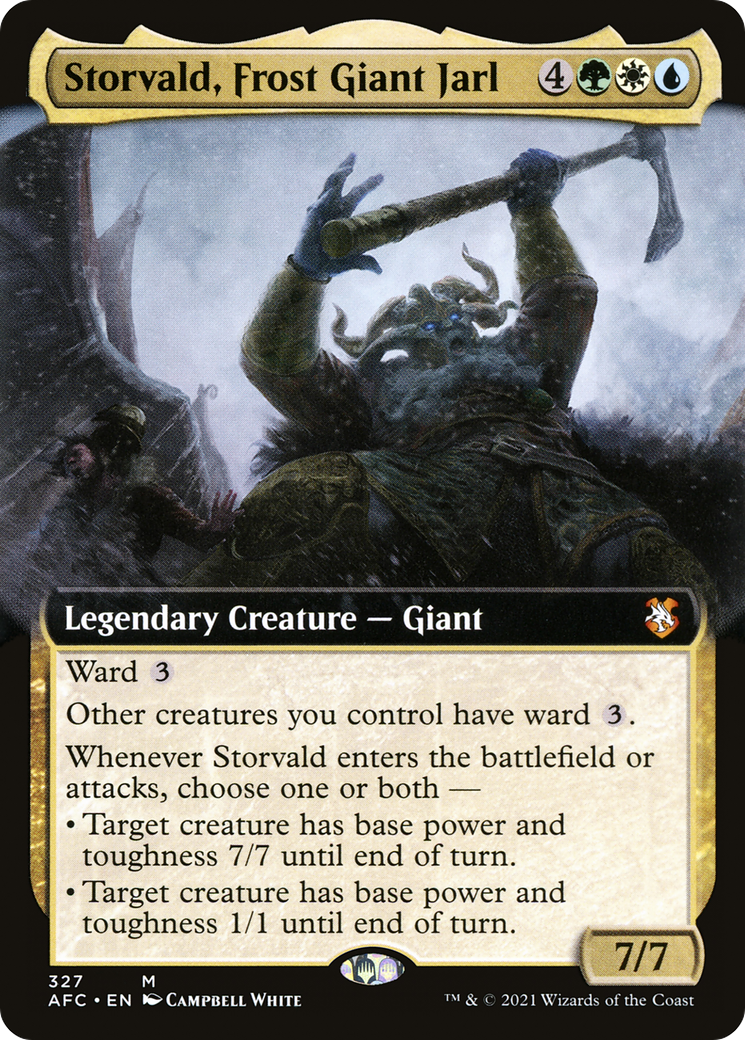 Storvald, Frost Giant Jarl (Extended) [Dungeons & Dragons: Adventures in the Forgotten Realms Commander] | Grognard Games