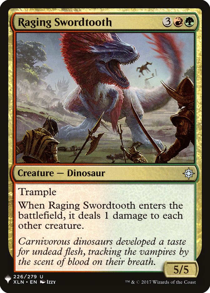Raging Swordtooth [Mystery Booster] | Grognard Games