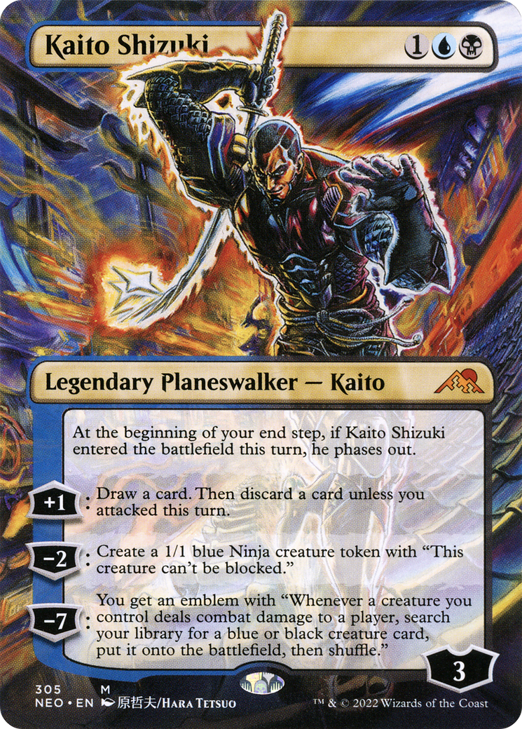 Kaito Shizuki (Borderless) [Kamigawa: Neon Dynasty] | Grognard Games