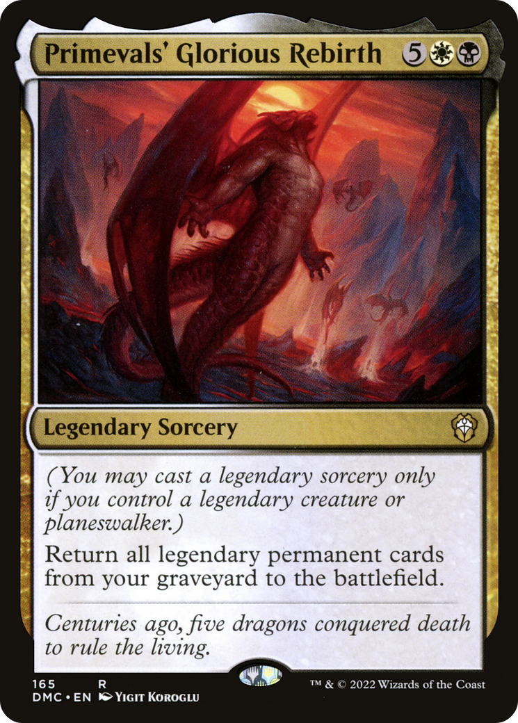 Primevals' Glorious Rebirth [Dominaria United Commander] | Grognard Games