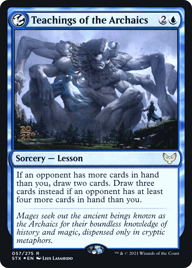 Teachings of the Archaics [Strixhaven: School of Mages Prerelease Promos] | Grognard Games