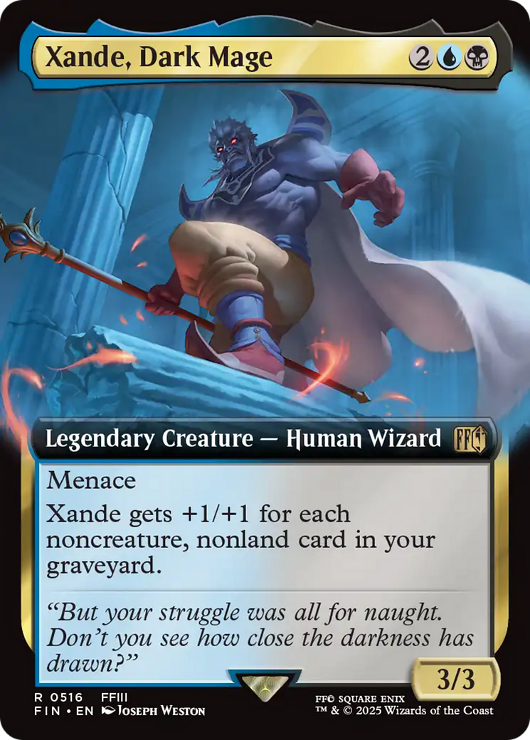 Xande, Dark Mage (Extended Art) (FIN-516) - FINAL FANTASY | Grognard Games