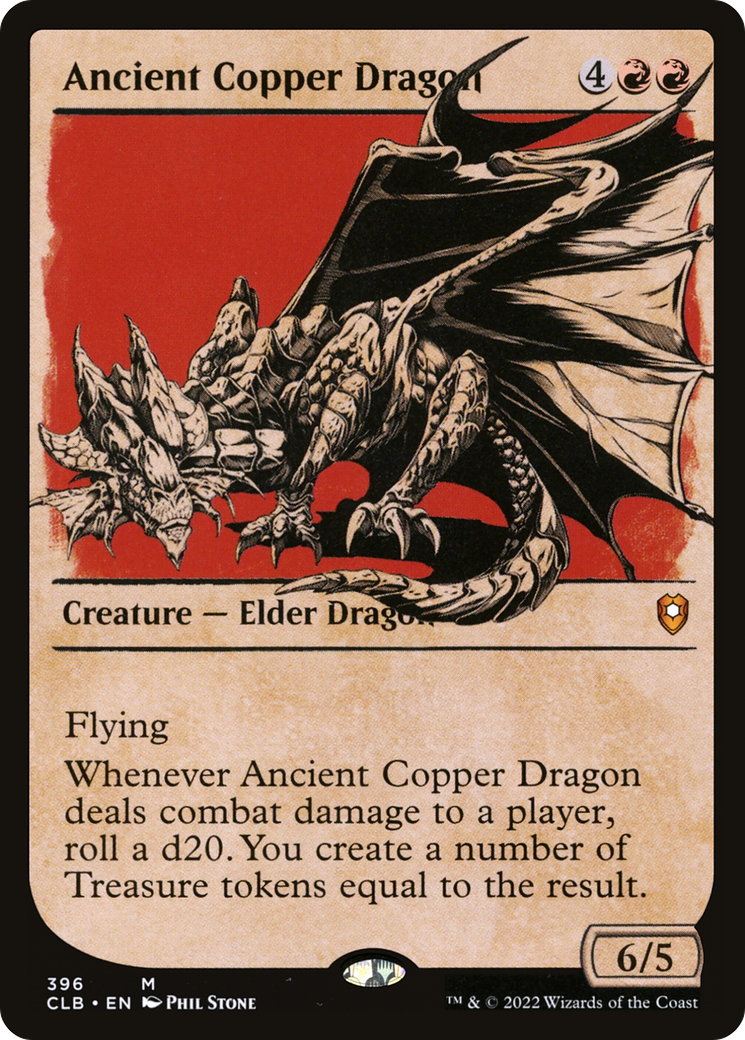 Ancient Copper Dragon (Showcase) [Commander Legends: Battle for Baldur's Gate] | Grognard Games