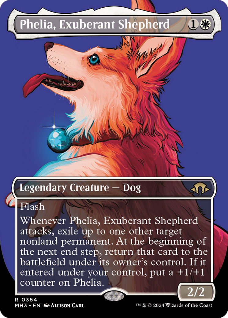 Phelia, Exuberant Shepherd (Borderless) [Modern Horizons 3] | Grognard Games