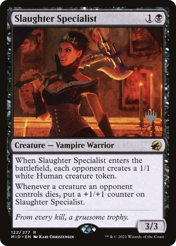 Slaughter Specialist (Promo Pack) [Innistrad: Midnight Hunt Promos] | Grognard Games