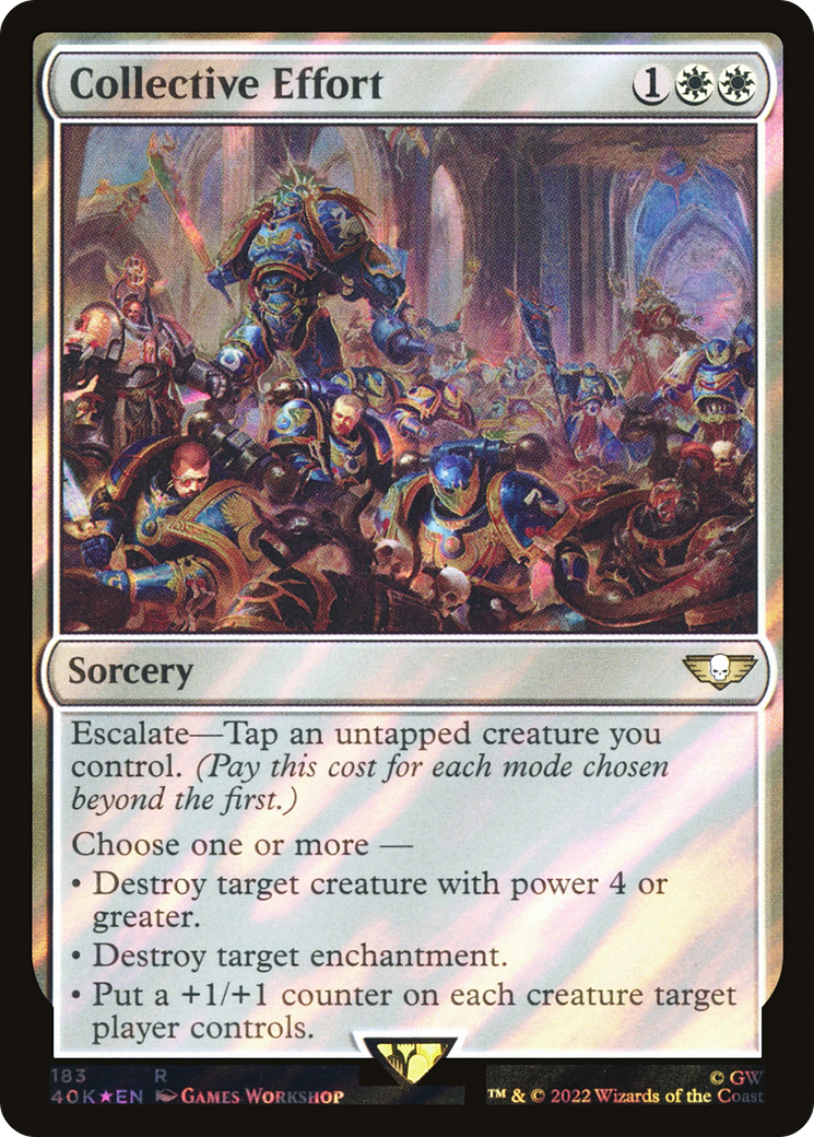 Collective Effort (Surge Foil) [Universes Beyond: Warhammer 40,000] | Grognard Games