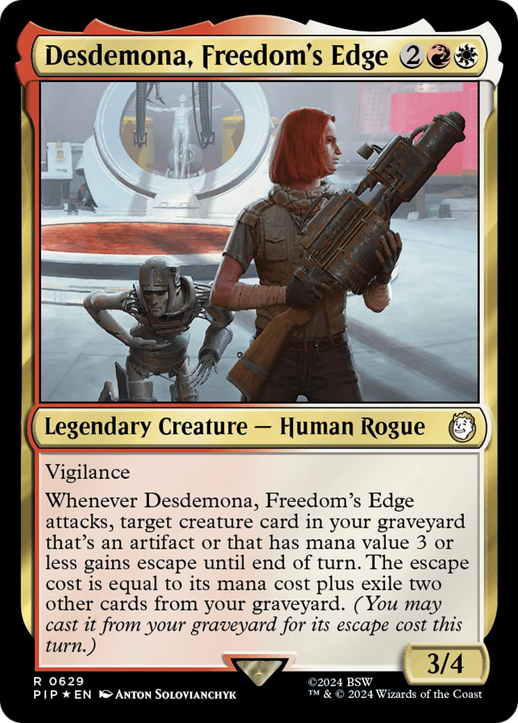 Desdemona, Freedom's Edge (Surge Foil) [Fallout] | Grognard Games