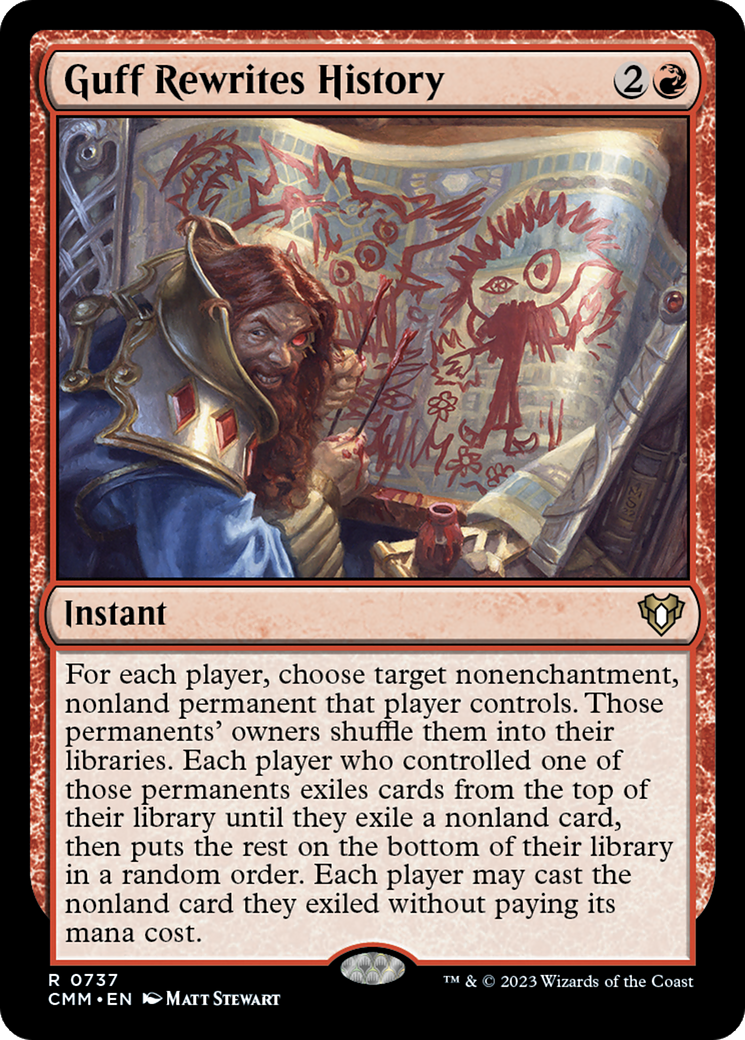Guff Rewrites History [Commander Masters] | Grognard Games