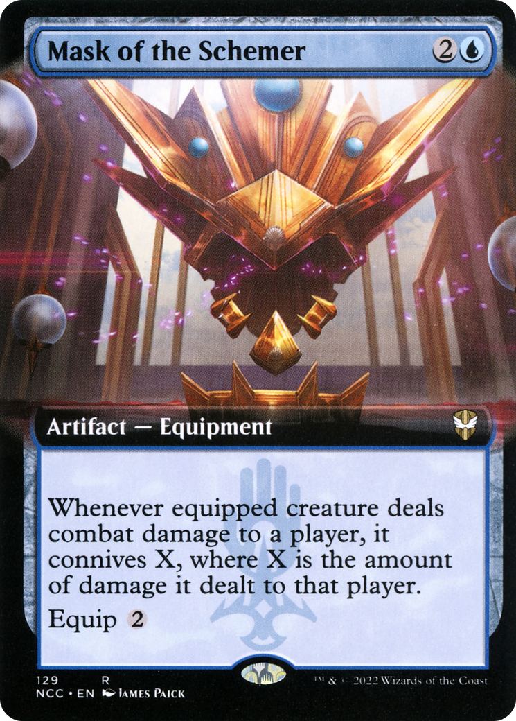 Mask of the Schemer (Extended Art) [Streets of New Capenna Commander] | Grognard Games