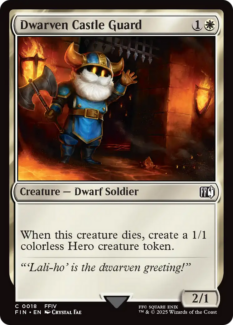 Dwarven Castle Guard (FIN-018) - FINAL FANTASY | Grognard Games