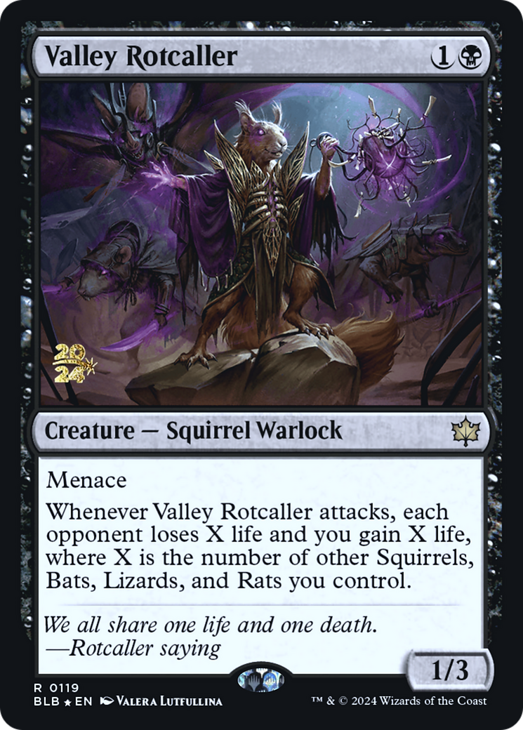 Valley Rotcaller [Bloomburrow Prerelease Promos] | Grognard Games