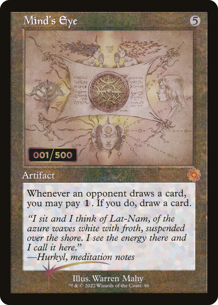 Mind's Eye (Retro Schematic) (Serial Numbered) [The Brothers' War Retro Artifacts] | Grognard Games