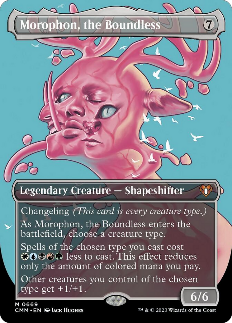 Morophon, the Boundless (Borderless Profile) [Commander Masters] | Grognard Games