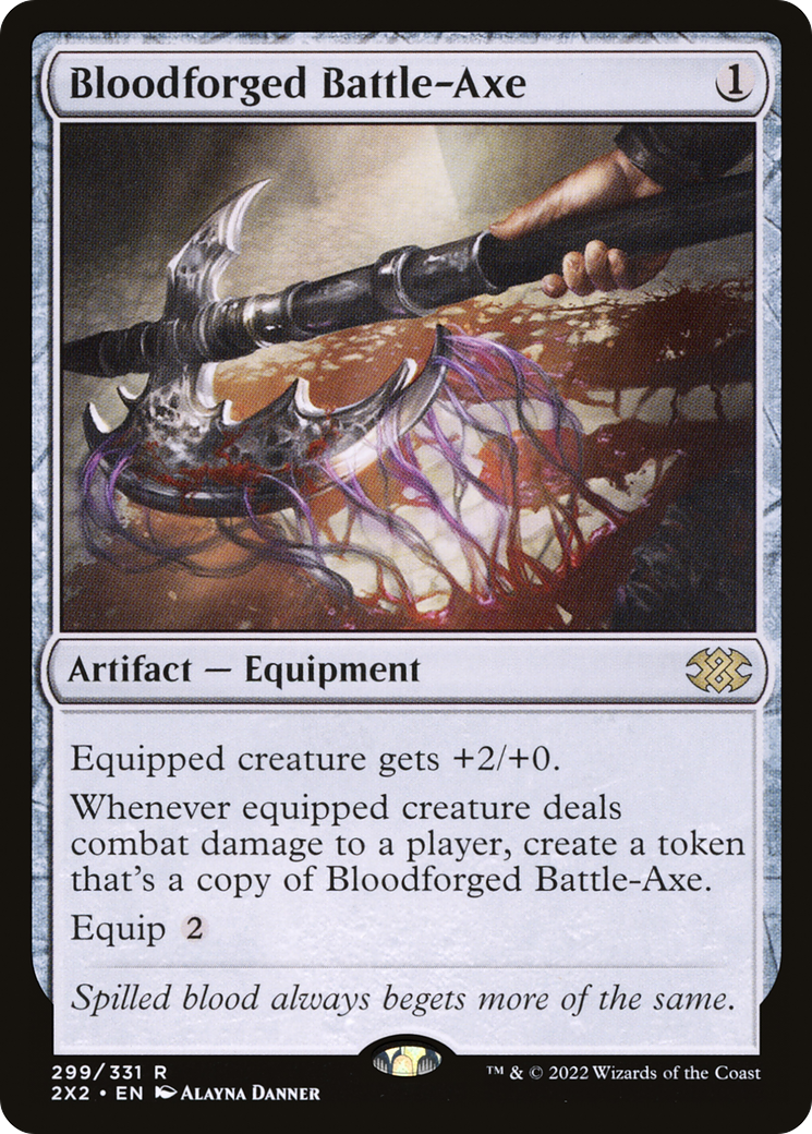 Bloodforged Battle-Axe [Double Masters 2022] | Grognard Games