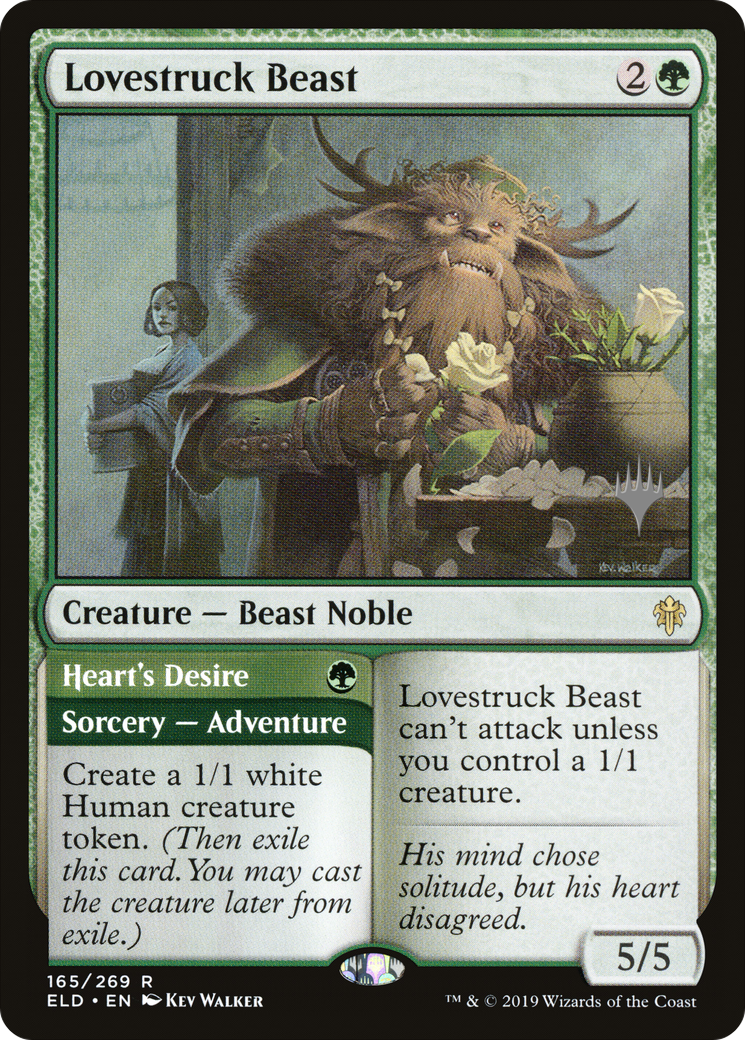 Lovestruck Beast // Heart's Desire (Promo Pack) [Throne of Eldraine Promos] | Grognard Games