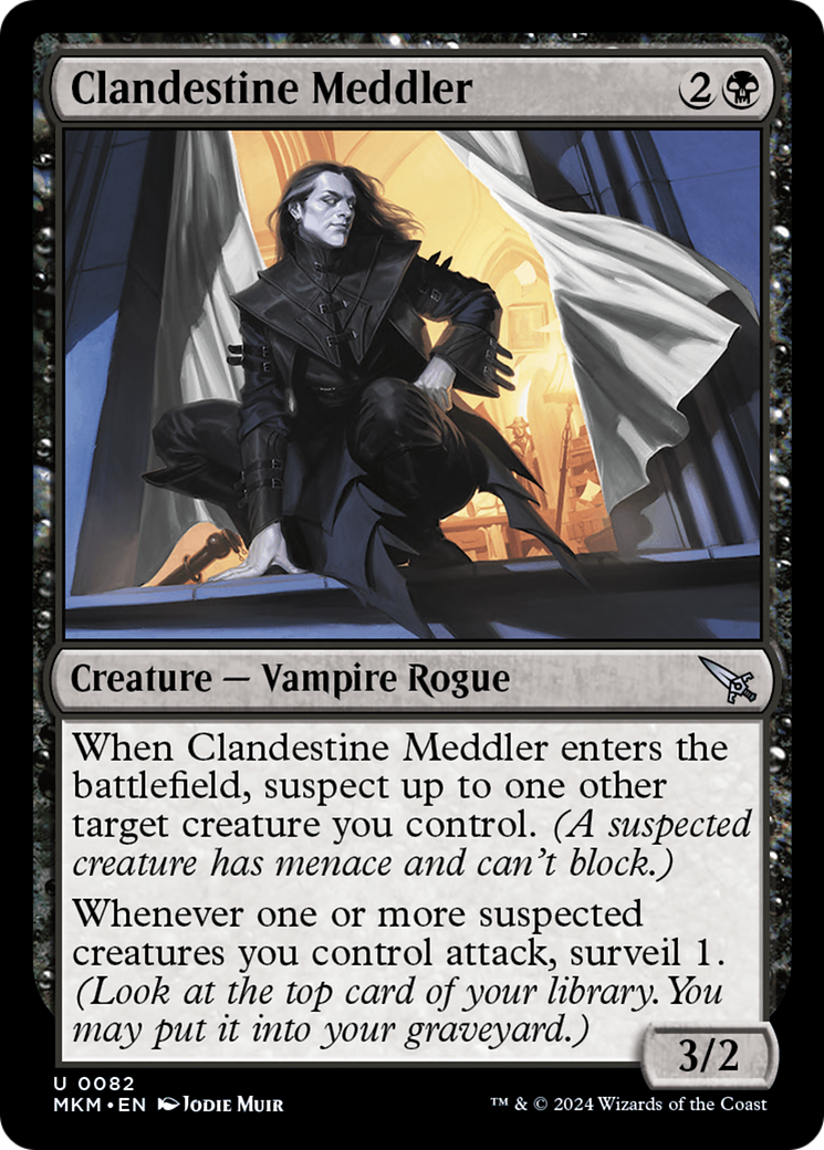 Clandestine Meddler (White) [Murders at Karlov Manor] | Grognard Games