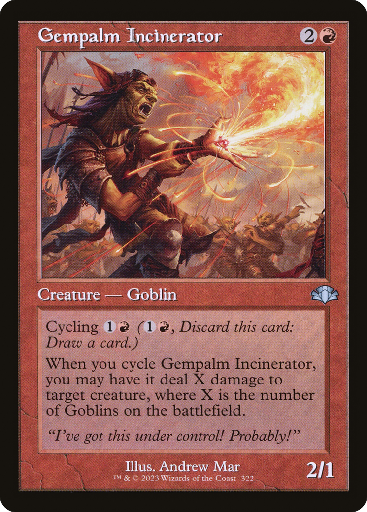 Gempalm Incinerator (Retro) [Dominaria Remastered] | Grognard Games